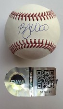 Bryan Woo Signed Auto OML Baseball SWAU Holo Seattle Mariners