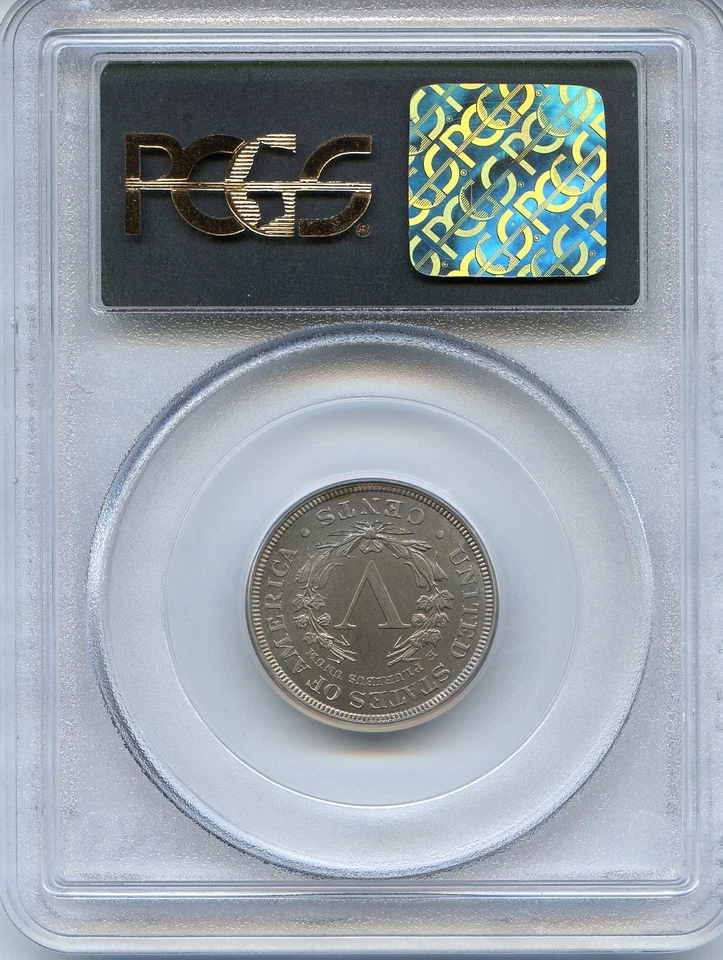 Proof 65 - RARE - 1892 PROOF Liberty "V" Nickel 5¢ / PCGS (old green label) PR65 - Image 3 of 4