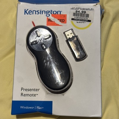New Sealed Kensington Wireless Presenter with Red Laser Pointer K33374US