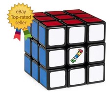 Rubik's Cube, The Original 3x3 Cube, Problem-Solving Brain Teaser, Color-Matchin