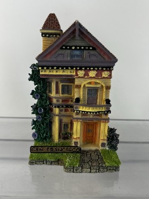 San Francisco House Hand Painted Resin Miniature Collectible Village Decor