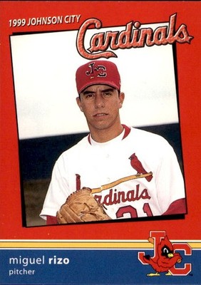 1999 Johnson City Cardinals Team Issue 24 Miguel Rizo Venezuela VZ Baseball Card