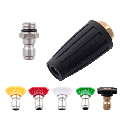 #ad 4000 PSI High Pressure Washer Turbo Nozzle amp; 5 Angle Spray Nozzle Tips 1 4quot; $25.88
