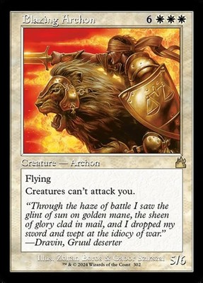 Blazing Archon - Foil Retro Frame RVR NM MTG