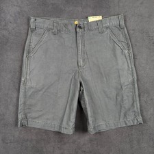 Carhartt Rigby Cargo Shorts Mens 36 Gravel Gray Rugged Flex Relaxed Dungaree NEW