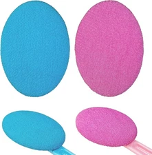 2 Pcs Lotion Applicator Pads - Washable & Reusable Replacement Pink, Blue 