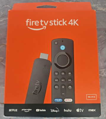 Amazon Fire Stick 4K Wi-Fi 6 W/Alexa Voice Remote Latest Version Brand New Seale