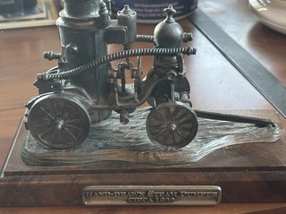 Michael Ricker Hand Drawn Steam Pumper Circa 1900 Fire Apparatus 363/1250