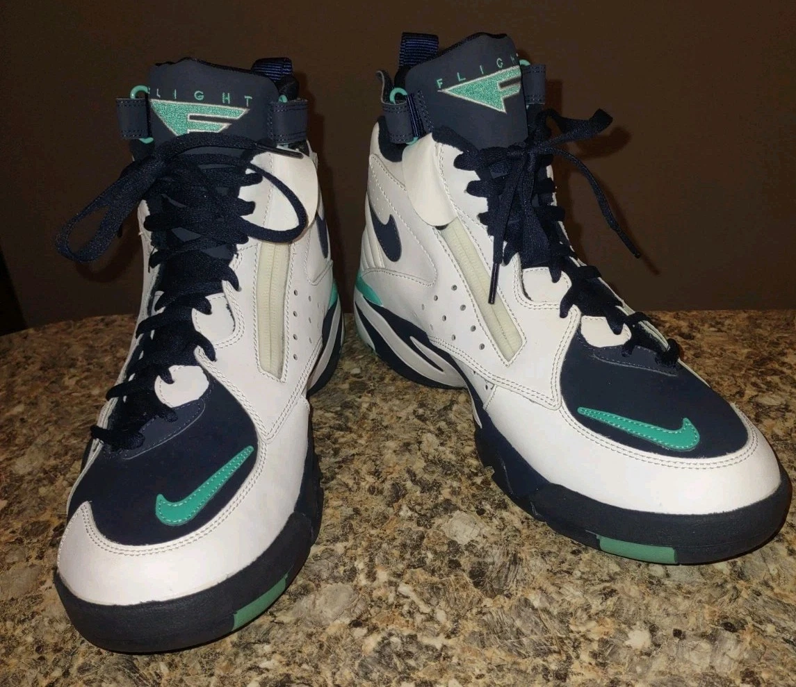 Nike Air Maestro 2 White Navy Teal Men\'s Basketball Shoes Size 12 AN8511-100 Nike Air Maestro 2 White Navy Teal Men main image 3