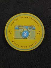 Dutch Bros April 2019 Always Picture Perfect Camera Sticker HTF