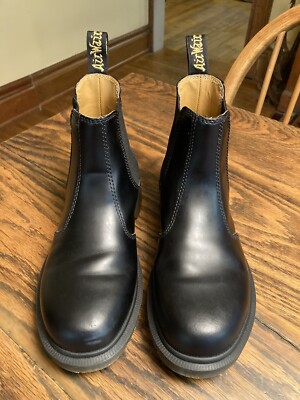 Dr Martens 2976 Black Smooth Leather Chelsea Boots US 4M/5L