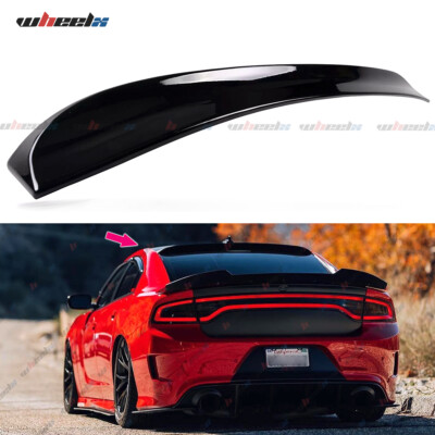 FOR 11-23 DODGE CHARGER SRT SCAT DUCKBILL GLOSS BLACK REAR WINDOW ROOF SPOILER