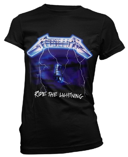 T-shirt Metallica 'And Justice For All' Noir Pour Femme - Coupe Ajustée