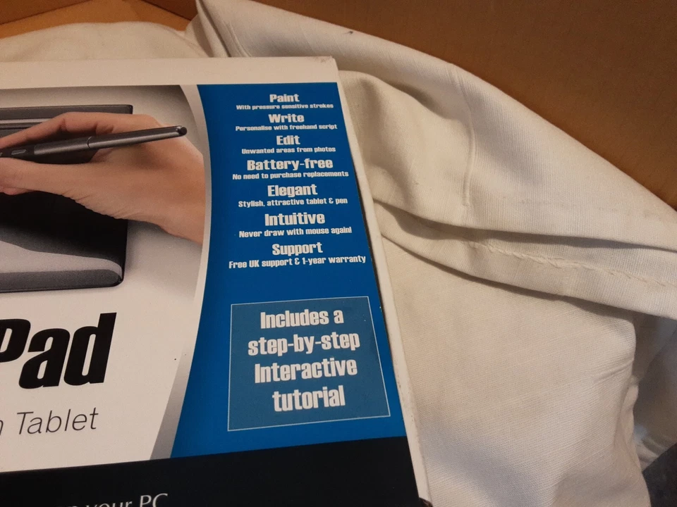 Serif CTF-420/020-B Graphics Pad Pressure Sensitive Drawing Tablet with Pen-New - Image 3 of 4