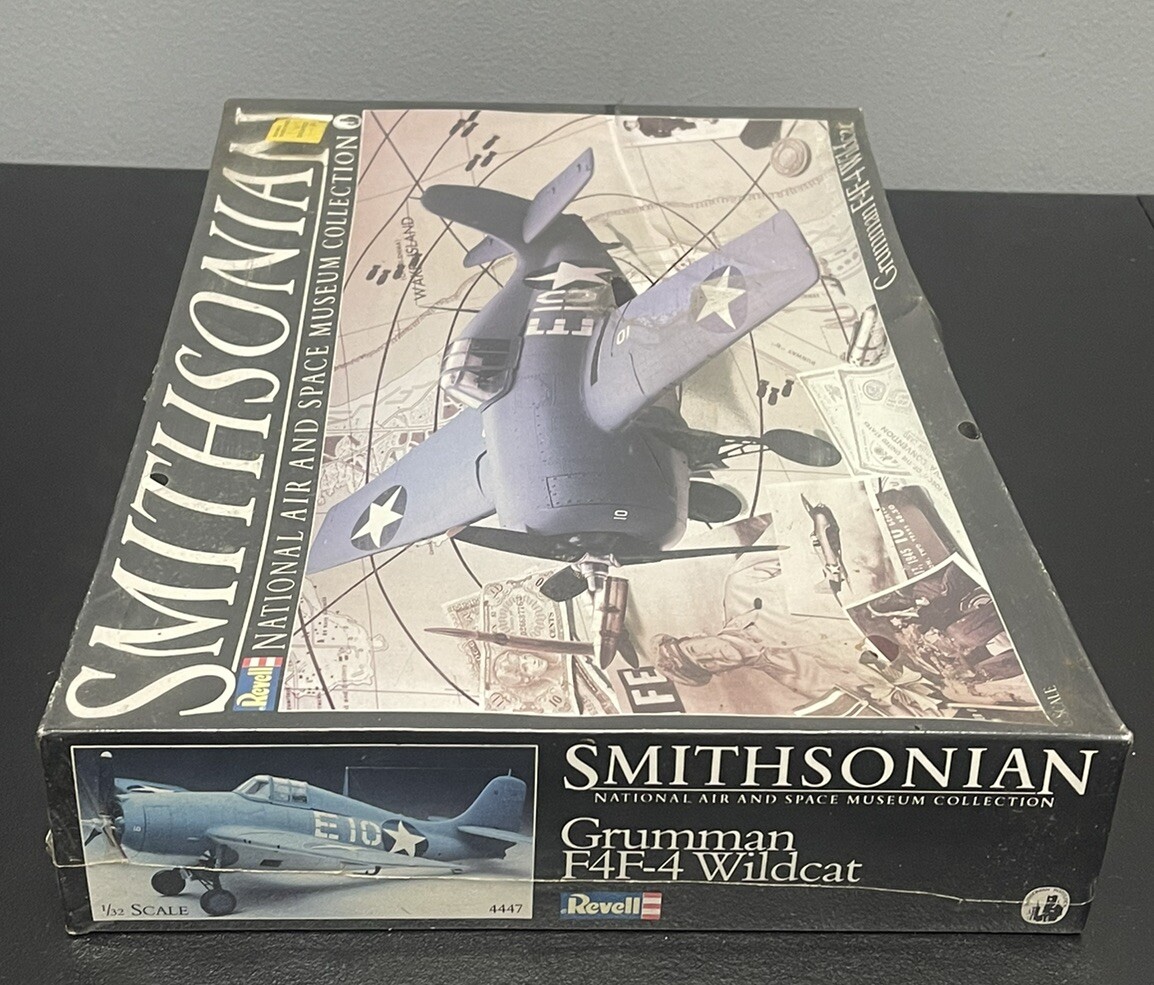 New Sealed 1986 Revell Grumman F4F-4 Wildcat Smithsonian 4447 1/32