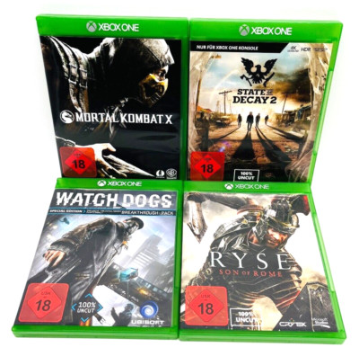 Bundle State of Declay 2 Ryse Watch Dogs Mortal Kombat X Microsoft XBOX One OVP