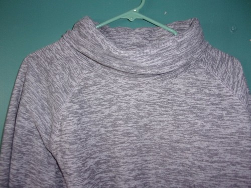 NWT Tek Gear soft fleece gray cowl neck 