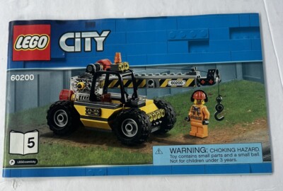 Lego Technic City 60200 Manual Booklet Only Free Shipping!
