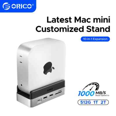 ORICO MiniDock Macminiスタンド &ドック内蔵512GB Amazon | ORICO MiniDock Mac mini M4 専用スタンド＆ドック｜NVMe SSD
