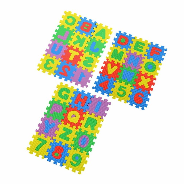 foam letters and numbers mat