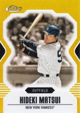 2007 TOPPS Finest Hideki Matsui Base Gold Refractor /50
