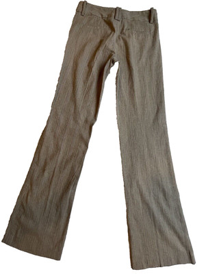 Sele Cotton Spandex Pants Brown Striped Size 42 C 1/2 Style DBX26261