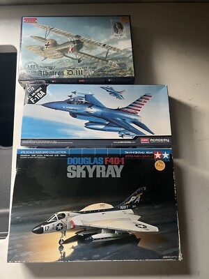 1/72 Douglas F4D-1 F-16A Roden WW1 Albatros Tamiya Aircraft Plastic Model Kit