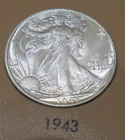 Nice 1943  UNC/BU Walking Liberty Half Dollar 90% Silver HIGH GRADE # 5391