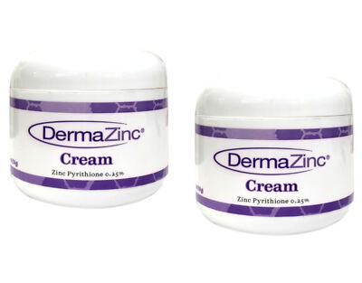 DermaZinc Cream Zinc Pyrithione .25% - 4 Oz., Pack of 2