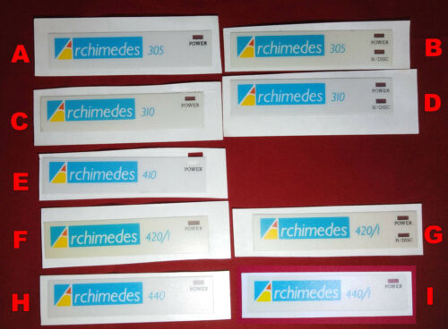 ONE Acorn Archimedes A305 A310 A410 A420/1 A440 Case Decal/Sticker. You choose. - Afbeelding 1 van 10