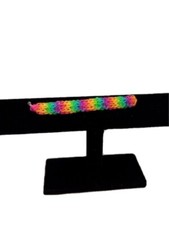Triple Single Rainbow Loom Bracelet Custom made Colorful Ships Free