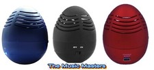 3 Pack Egg Shape Stereo Audio Tumbler SPEAKER Rechargeable USB 3.5mm Wired ASST
