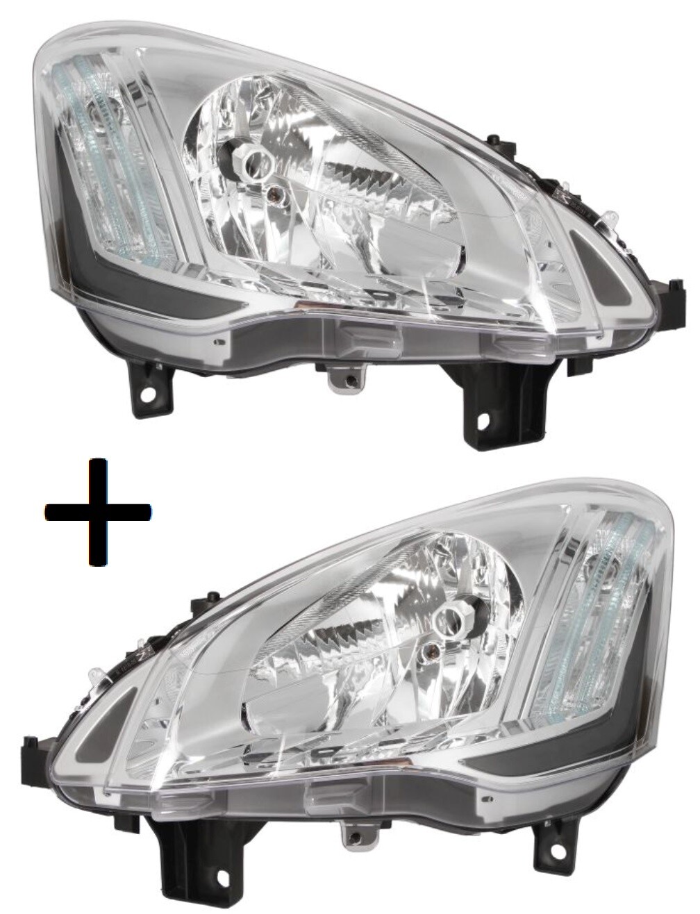 Phare électrique Citroën Berlingo 2012 avec moteur optique avant H4 complet