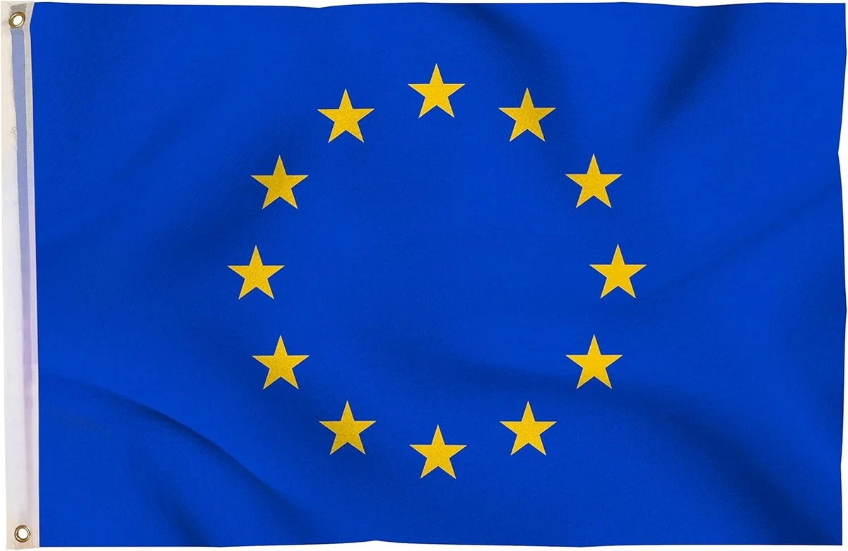 BANDIERA EUROPA 27 PAESI 150x90cm - BANDIERA STATI EUROPEI 90 x 150 cm