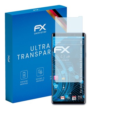 atFoliX 3x Schutzfolie für Samsung Galaxy Note 9 Front cover klar