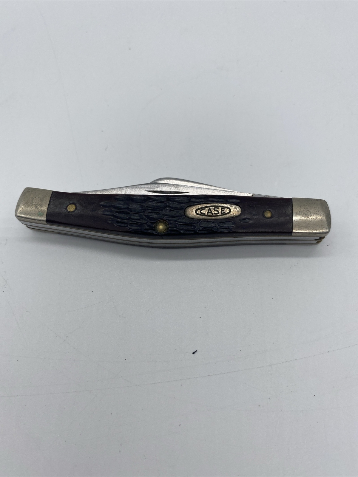 Case XX USA 6344 SS 3 Blade 33/8" Bone stockman knife BROWN eBay