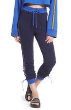 Fenty Puma x Rihanna Pants Side Lace-Up Jogger Pants Leggings Blue Navy Sz L NWT