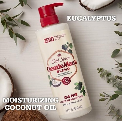 Old Spice Men's Body Wash GentleMan's Blend Eucalyptus ( Pack of 4) - Picture 5 of 8