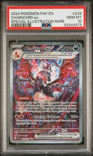 Charizard EX 234/091 PSA 10 paldean Fates Pokemon Card Game