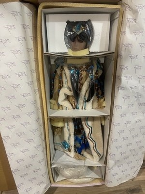 With Love Rustie Native American White Fox 33  Porcelain Doll NEW IN BOX
