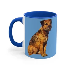 Charming 'Andrew' Border Terrier Ceramic Coffee Mug