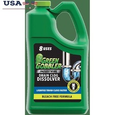Industrial Strength Drain Clog Cleaner Gel Hair Grease 8 Uses Bleach Free