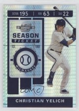 2020 Panini Chronicles Contenders Optic Hyper Prizm /299 Christian Yelich 0n5b