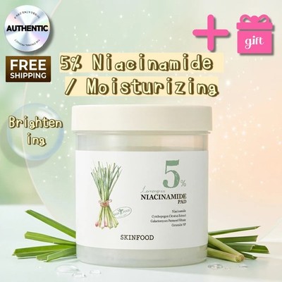 SKINFOOD Lemongrass Niacinamide Toner Pad 60s Brightening Dark Spot K-Beauty