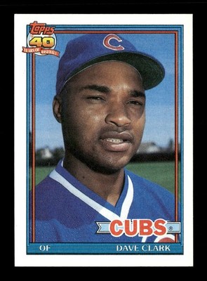 1991 Topps #241 Dave Clark Chicago Cubs