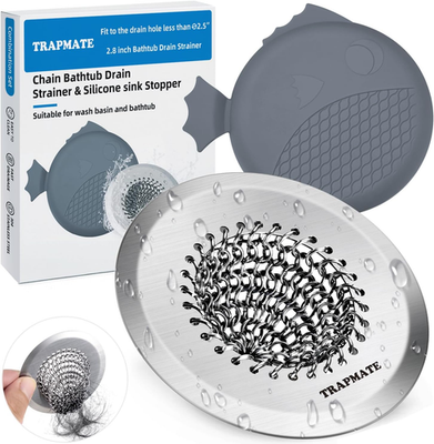 #ad #ad Bathtub Stopper Drain Strainer Kit 2.8quot; Easy Clean Tub Shower Drain Hair Catche $16.25