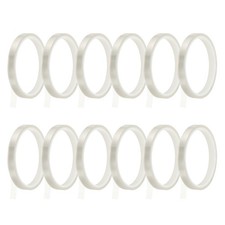 12 Rolls Heat Tape 10mm x 16m 52FT High-Temperature Resistant Tape Transparent