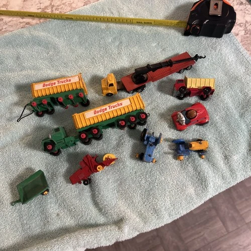 LOT of 9 Lesney Matchbox Series Cars And Accessories