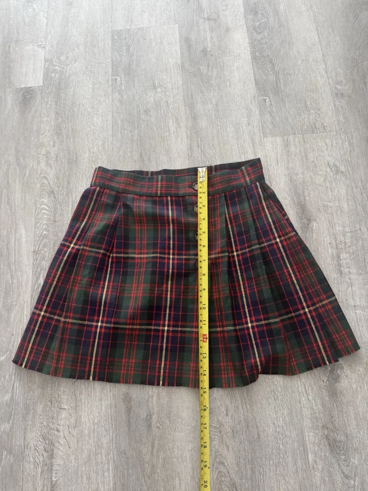Винтажная мини-юбка 90-х My Michelle в клетку размер 7 сделано в США для школьницы - Изображение 4 из 4
