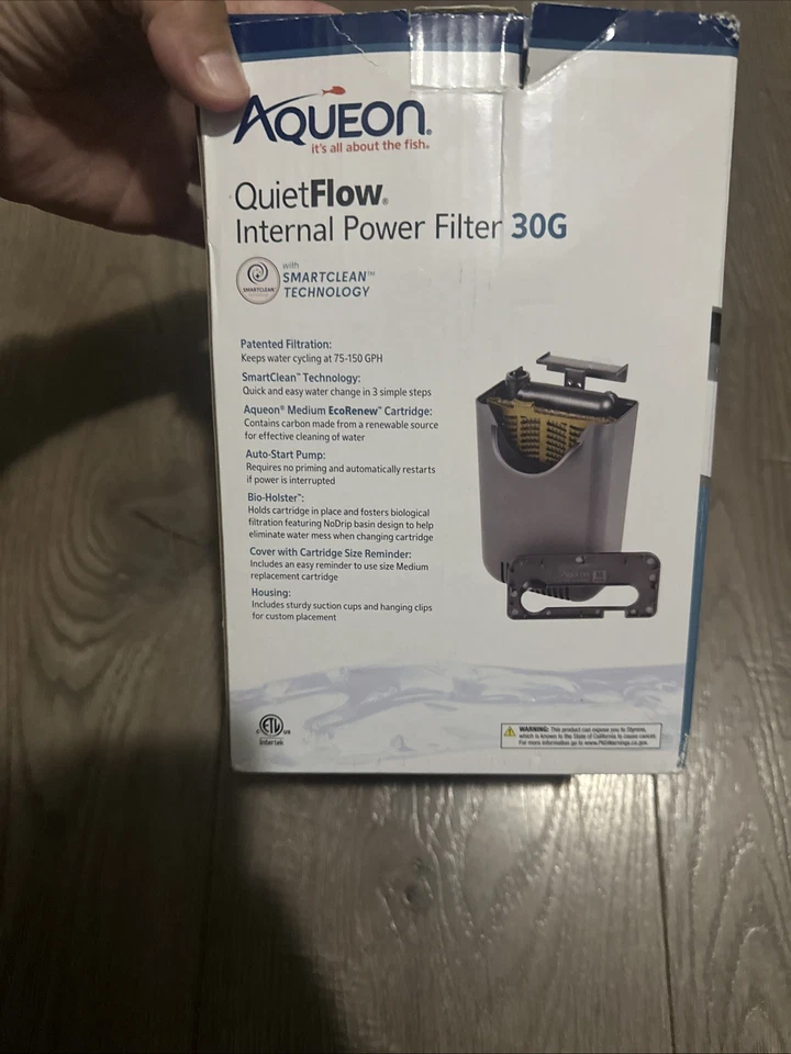 Aqueon QuietFlow SmartClean Internal Power Filter (15 Gallon) -open box - Image 2 of 4